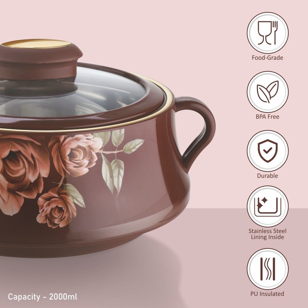 Lorenzo Glass Lid Casserole, 2000ml