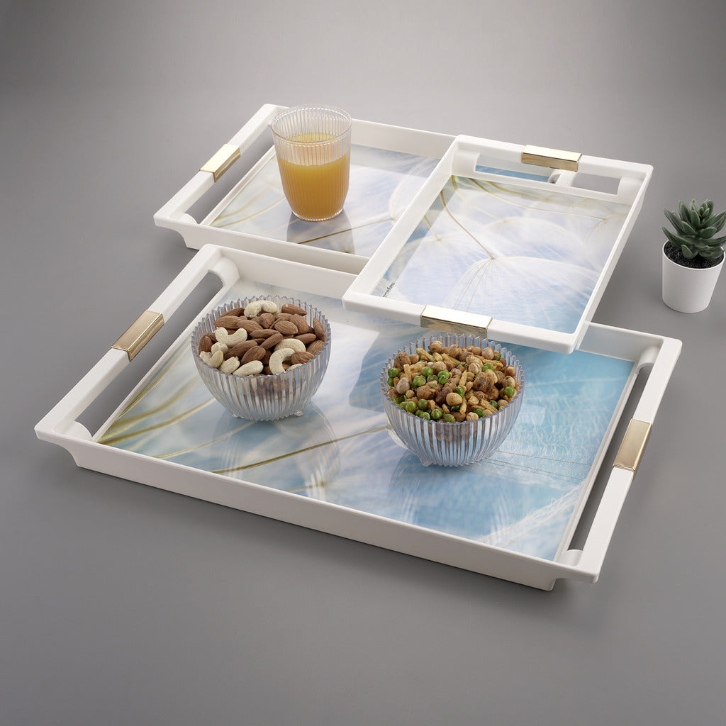 Deco Serving Tray Set Of 3 ( S + M + B )