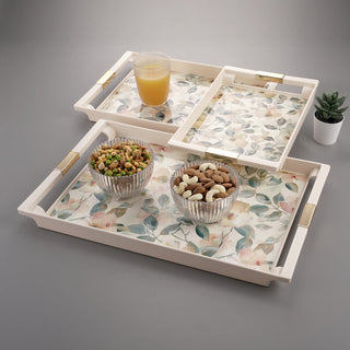 Deco Serving Tray Set Of 3 ( S + M + B )