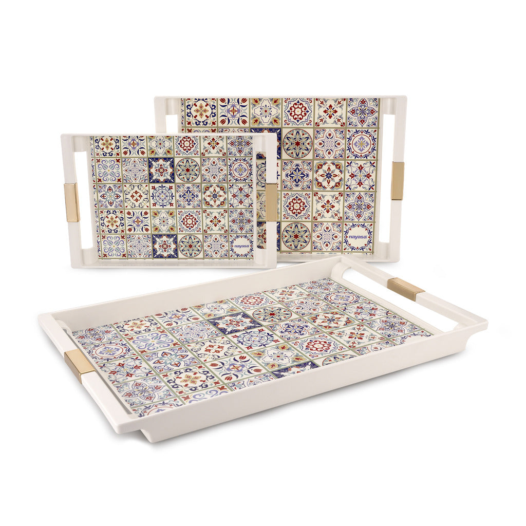 Deco Serving Tray Set Of 3 ( S + M + B )