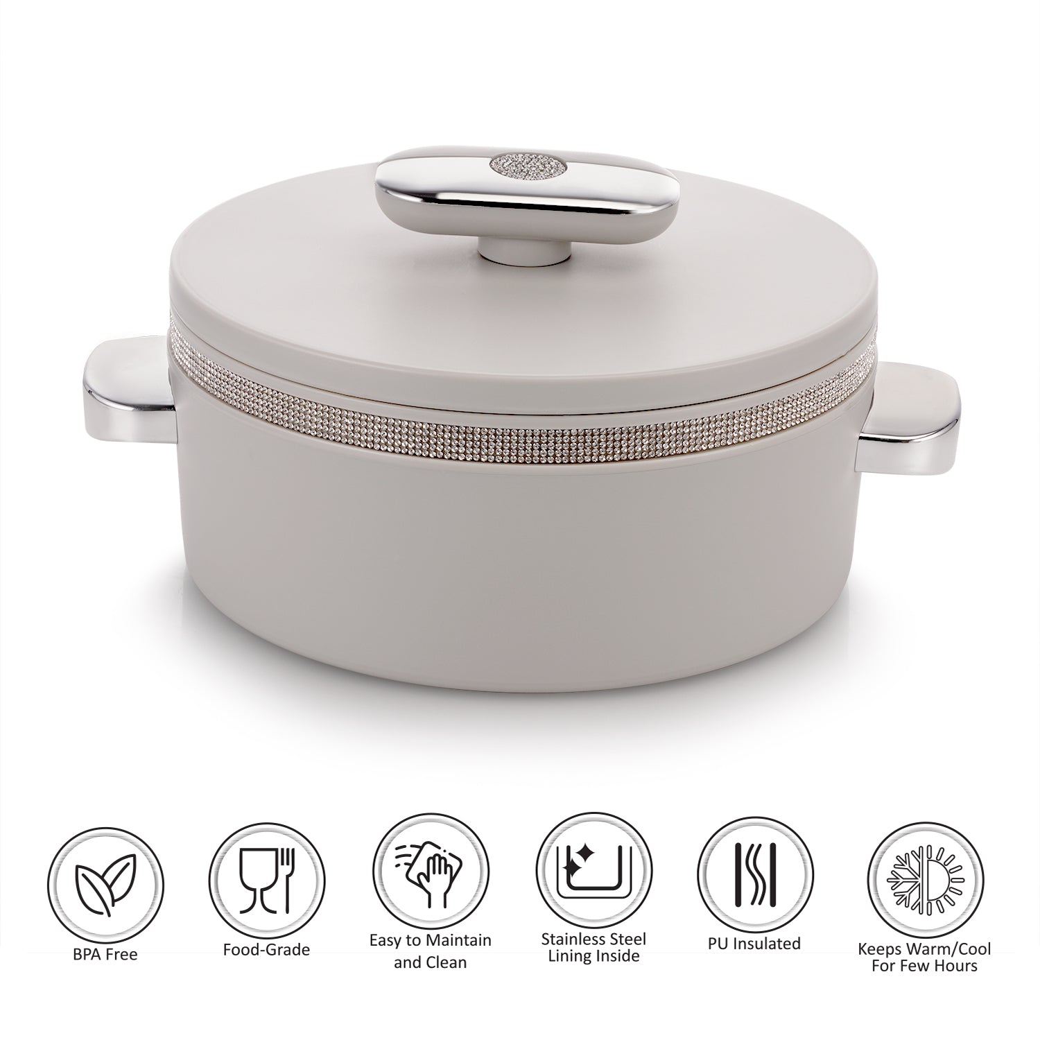 Sapphire Casserole, Twin Set 1500 Ml Grey