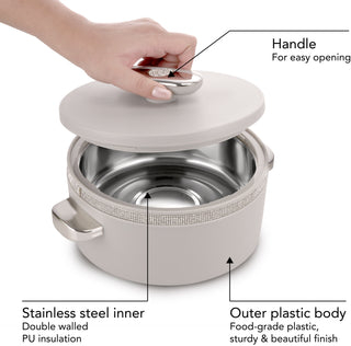 Sapphire Casserole, Twin Set 1500 Ml Grey