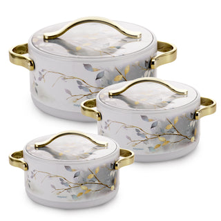 Bethany Casserole, Big Set ( 1000, 1500, 2000 ml ) Grey