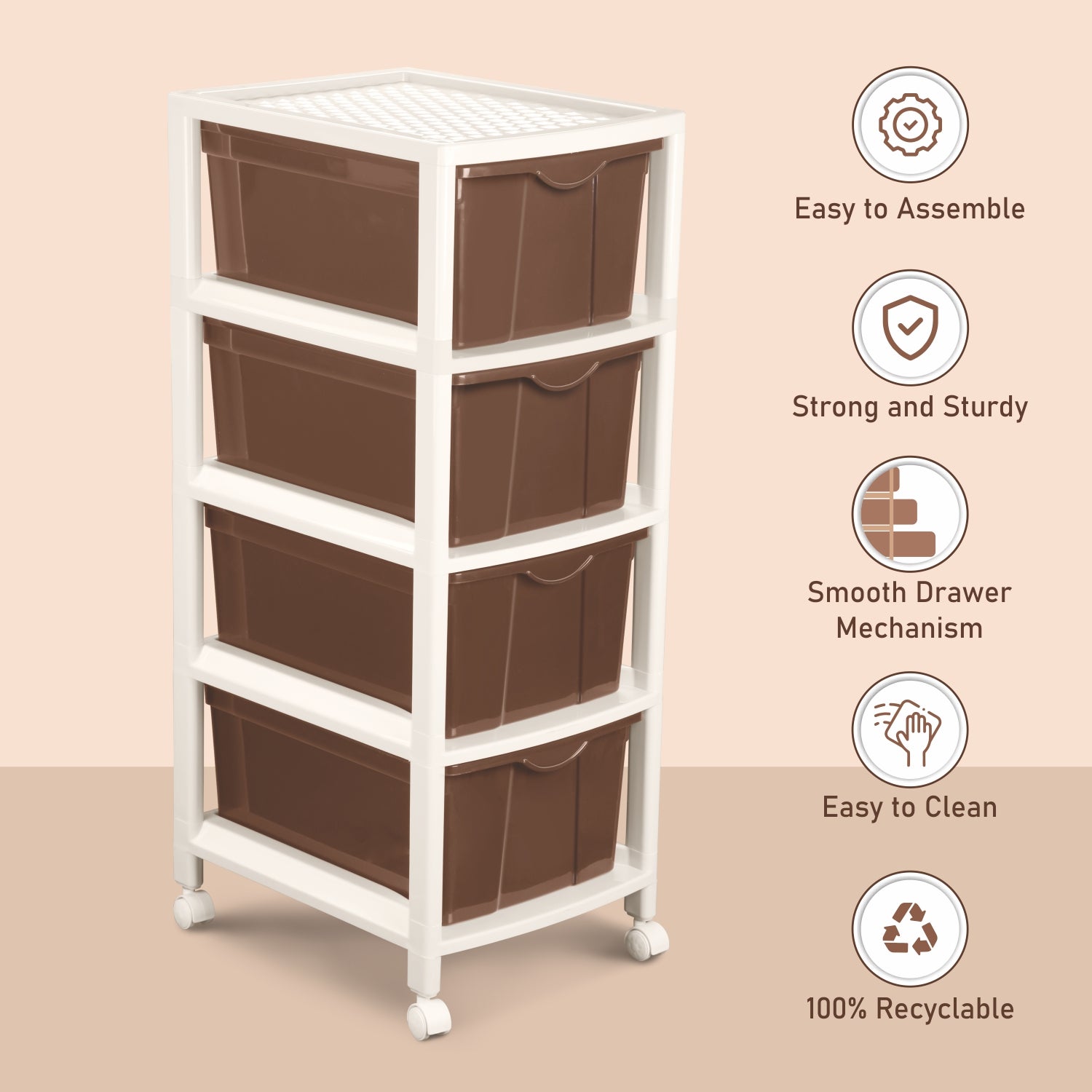 Carnival Tuckins Brown / 4 Drawers