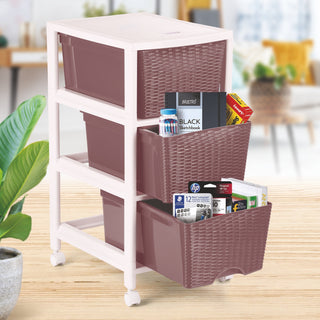 Cane Carnival Tuckins Brown / 3 Drawers