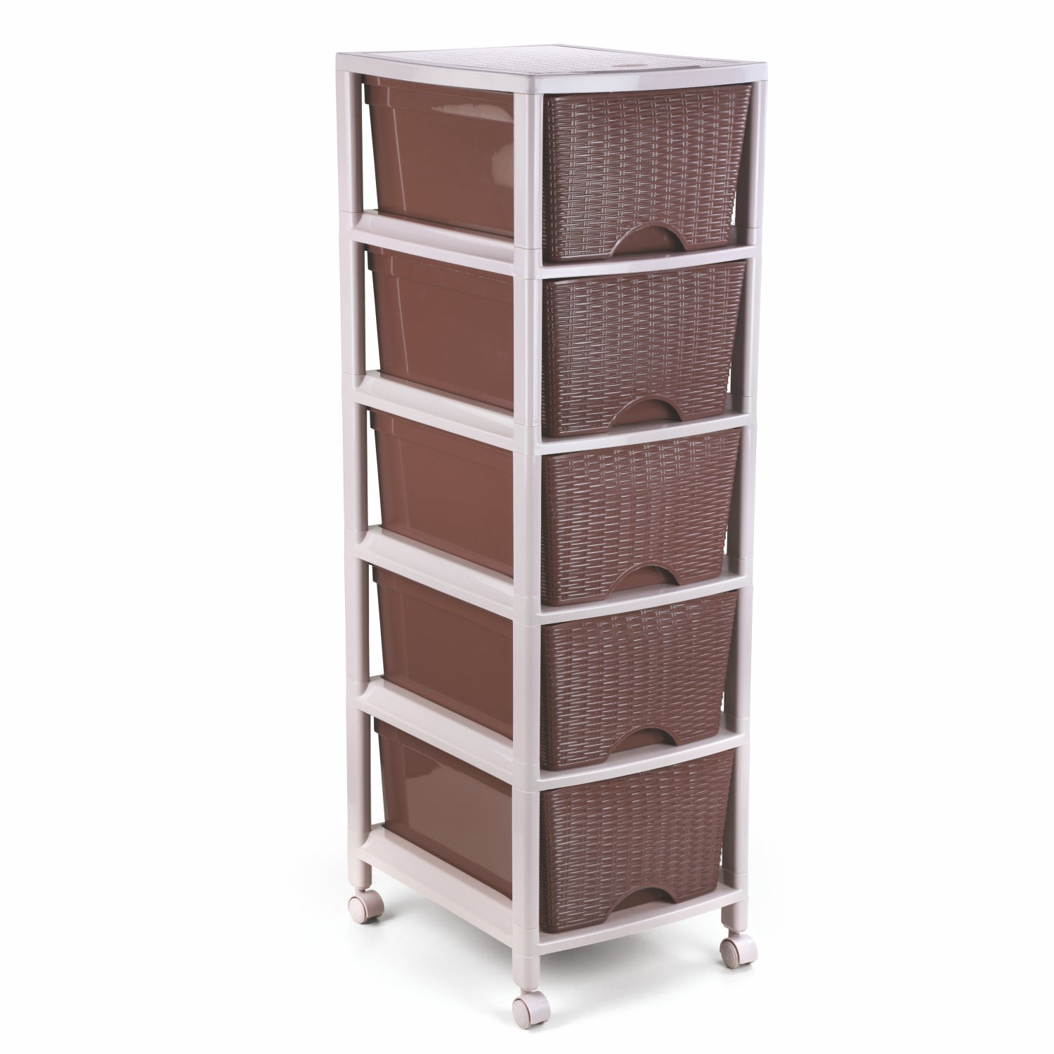 Cane Carnival Tuckins Brown / 5 Drawers