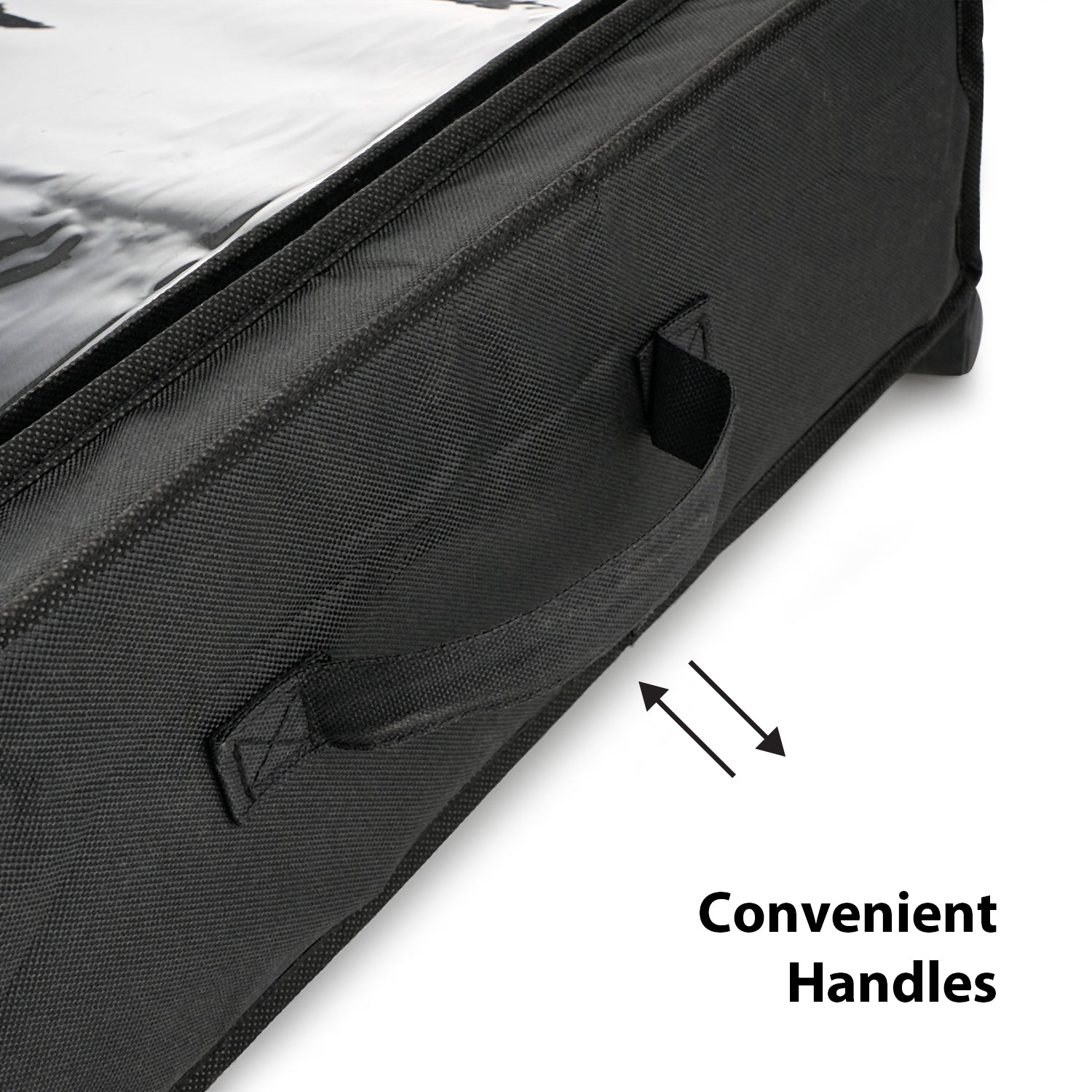 Under Bed Storage Box Black / Set of 1