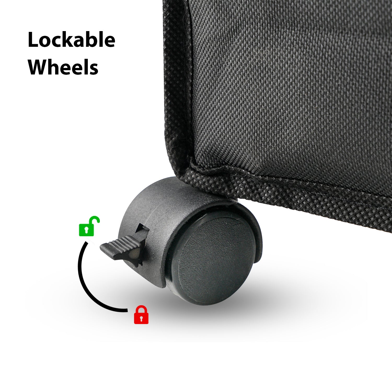 Under Bed Storage Box Black / Set of 1