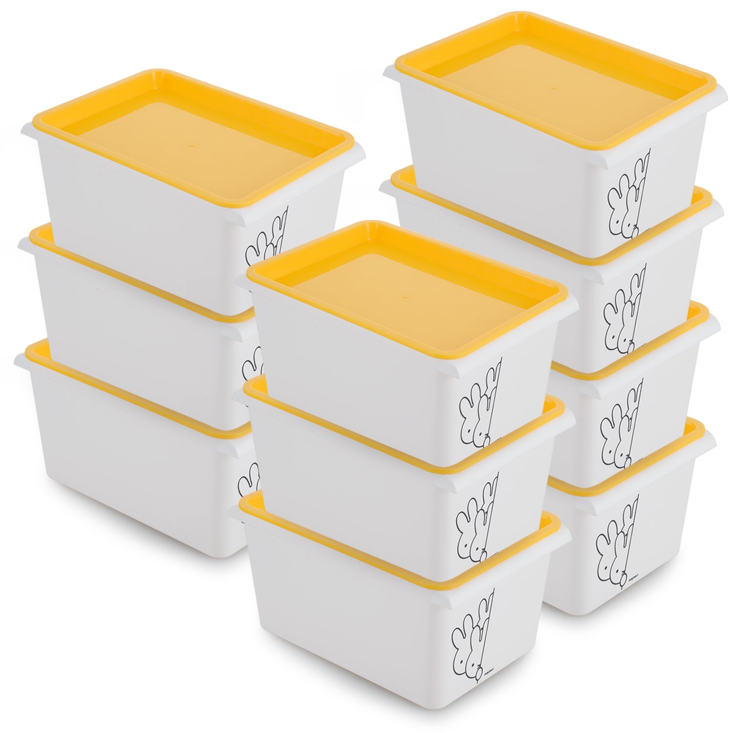 Stack N Store Yellow / 5 Ltrs / Set of 10