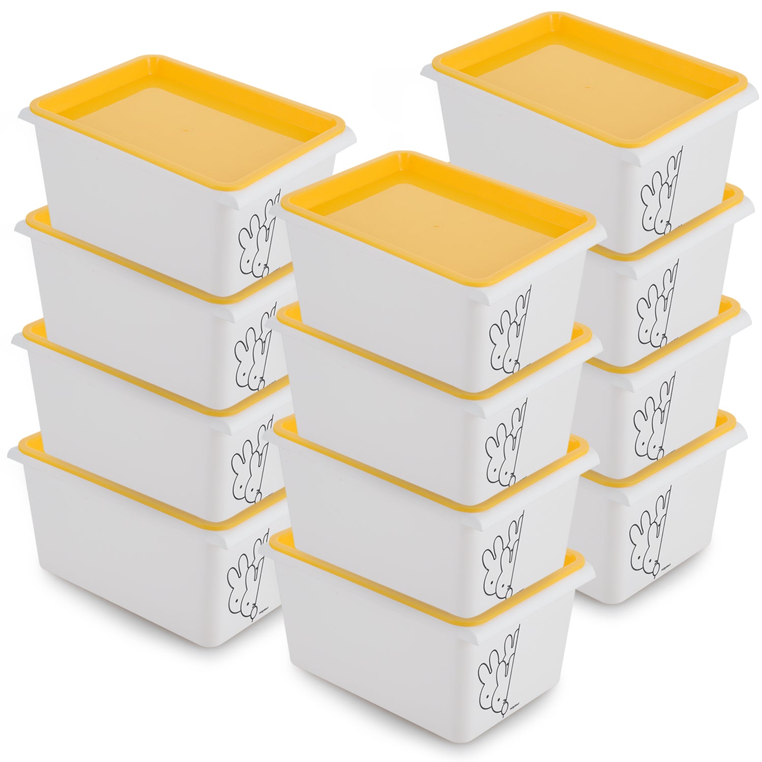 Stack N Store Yellow / 5 Ltrs / Set of 12