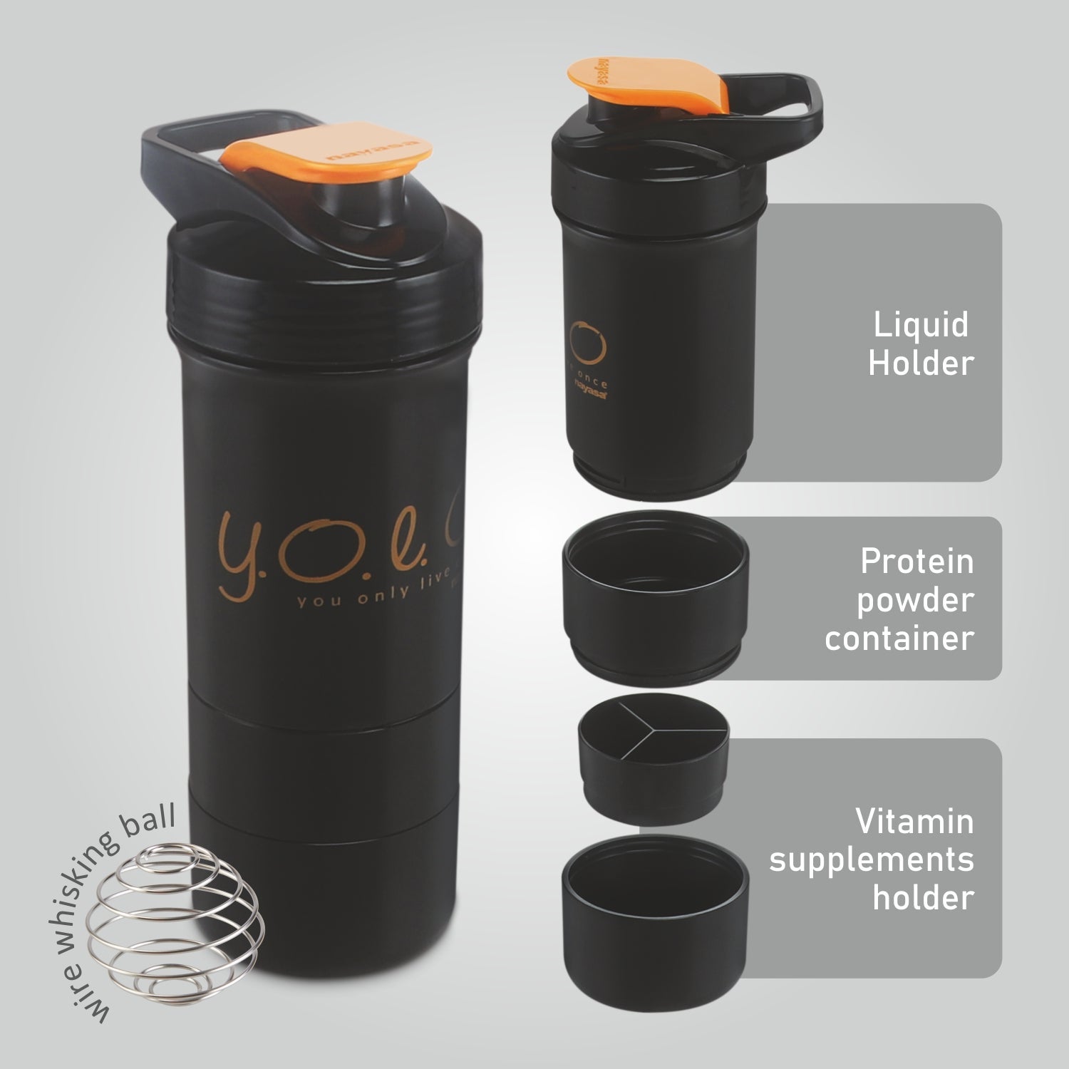 Cross Fit Gym Shaker, 630 ml