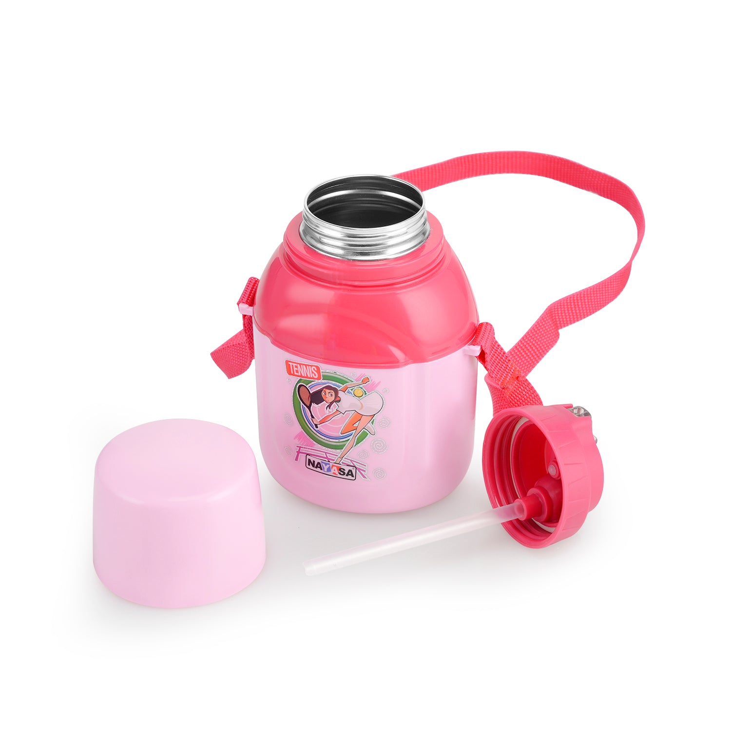 Nippy Kids Inner Steel Water Bottle Pink / 350 ml