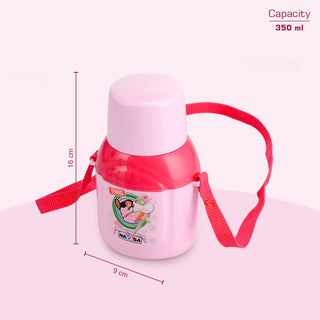 Nippy Kids Inner Steel Water Bottle Pink / 350 ml