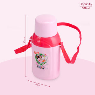 Nippy Kids Inner Steel Water Bottle Pink / 500 ml