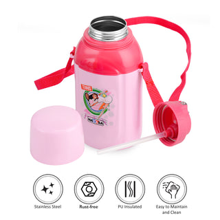 Nippy Kids Inner Steel Water Bottle Pink / 500 ml