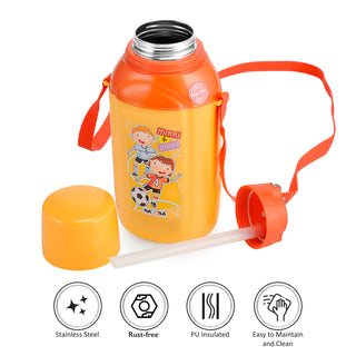 Nippy Kids Inner Steel Water Bottle Yellow / 500 ml