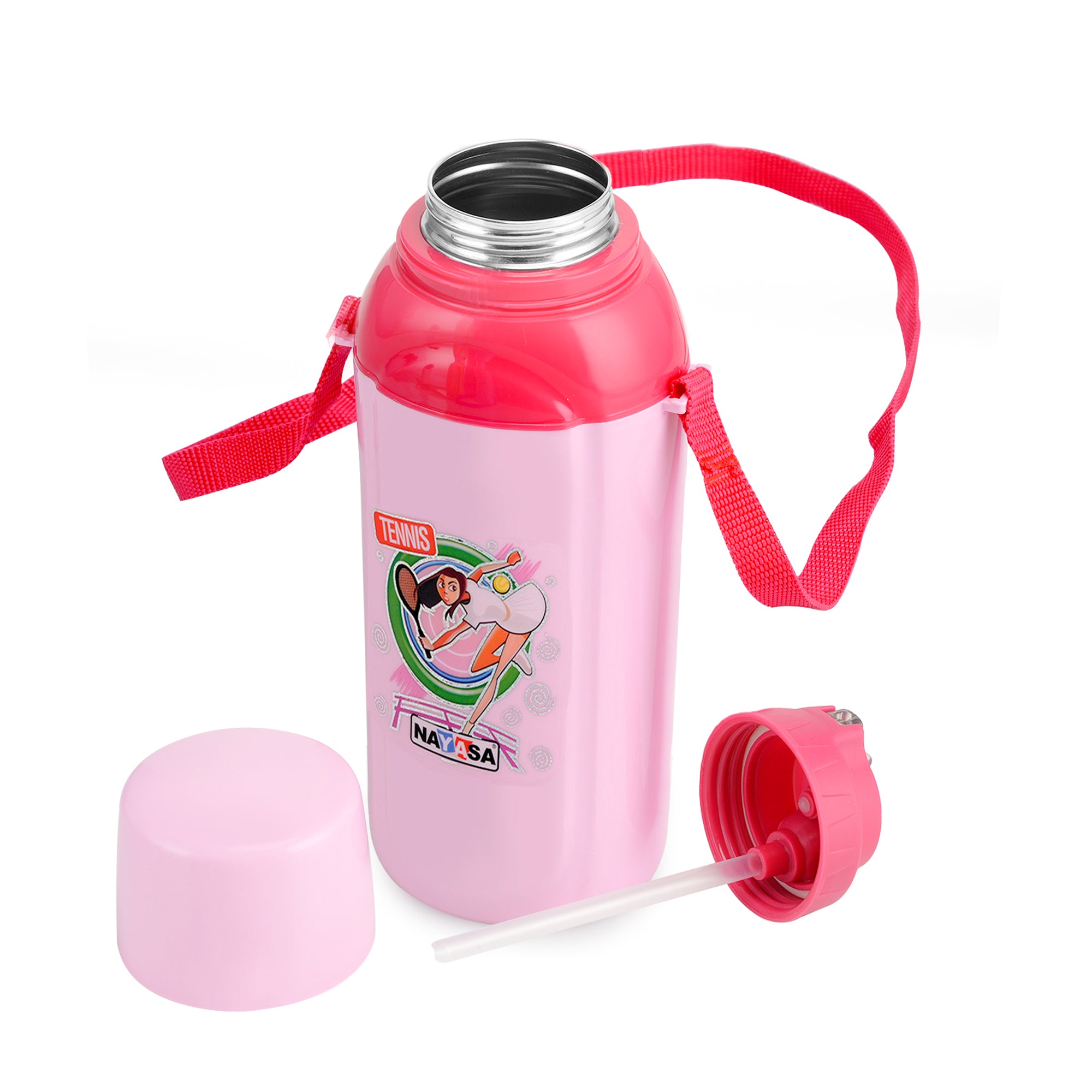 Nippy Kids Inner Steel Water Bottle Pink / 700 ml