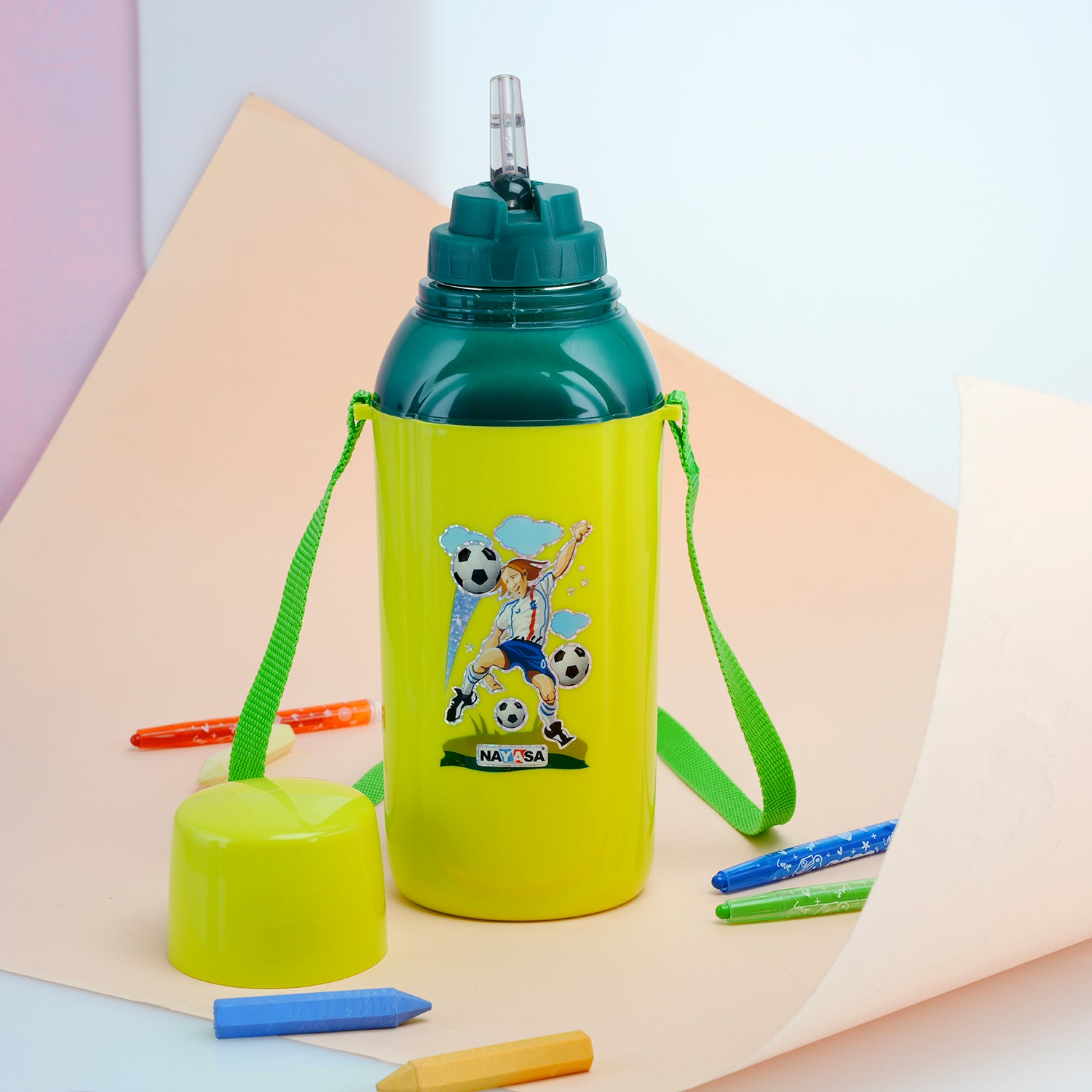 Nippy Kids Inner Steel Water Bottle Green / 700 ml