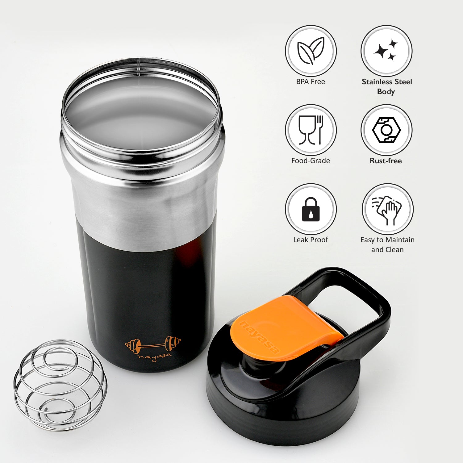 Alloy Cross Fit Gym Shaker