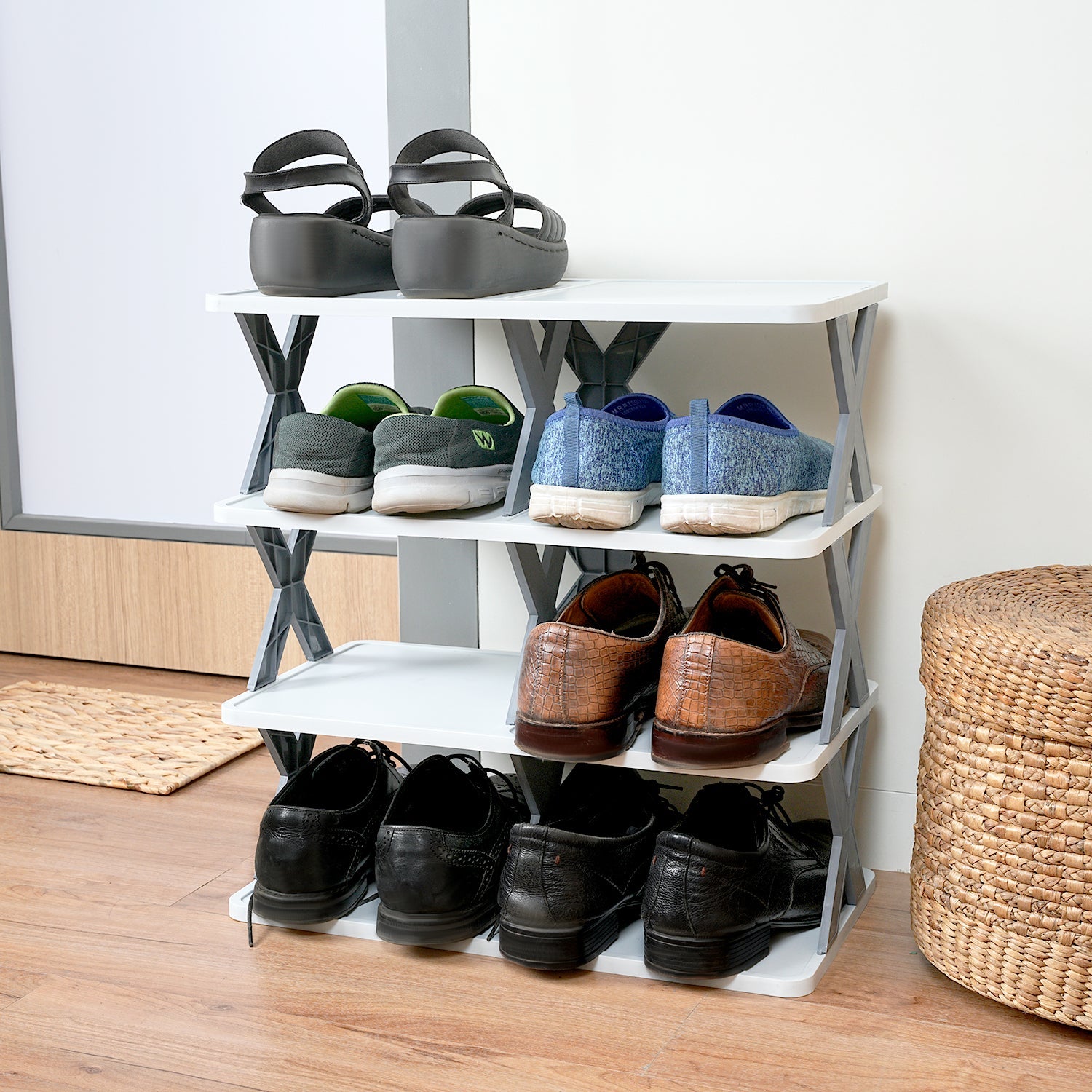 X Shoe Rack