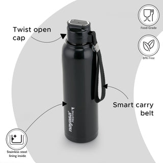 Pristine Water Bottle Black / 700 ml