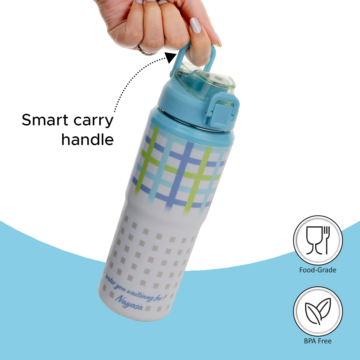 Duo-Sip Water Bottle Sky Blue
