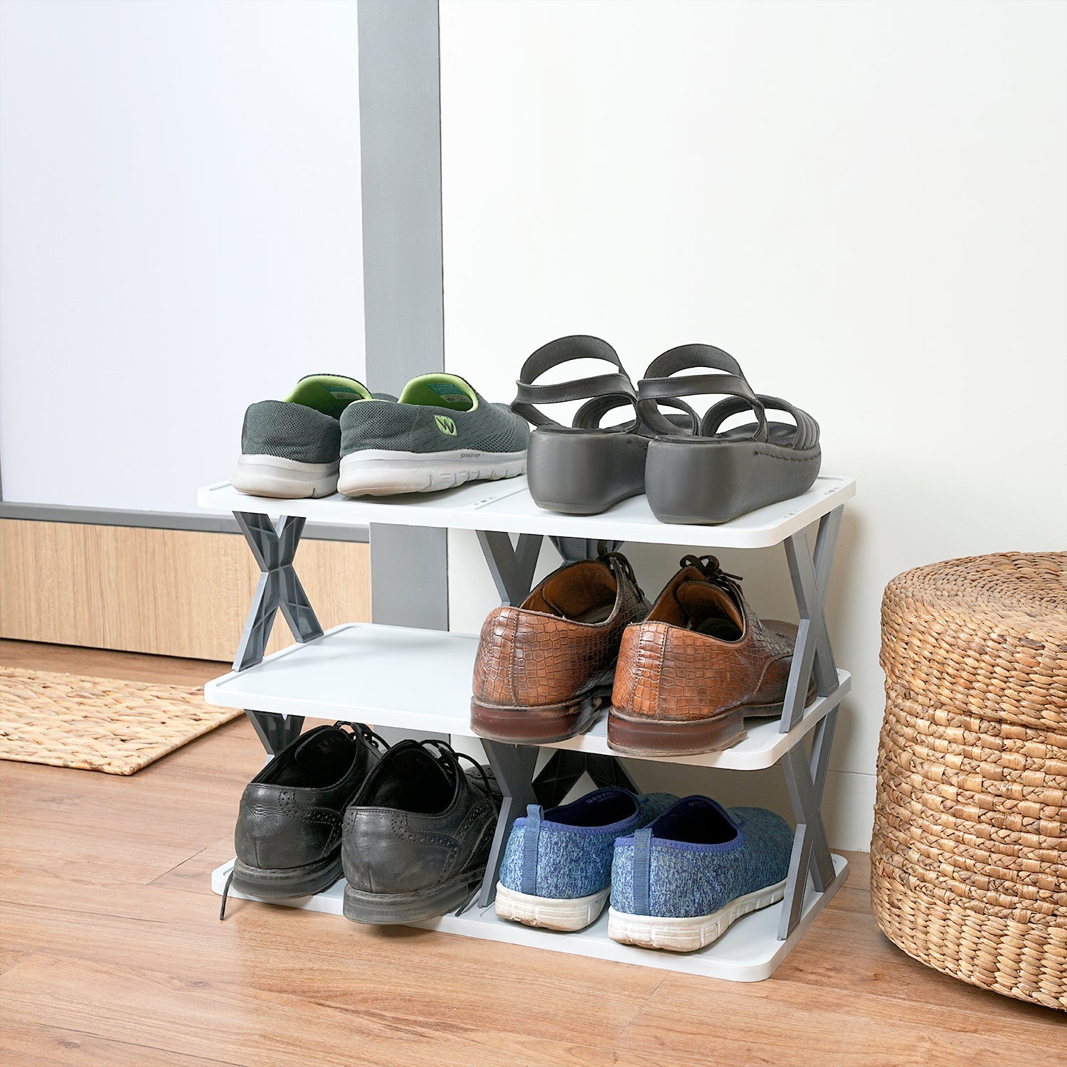 X Shoe Rack