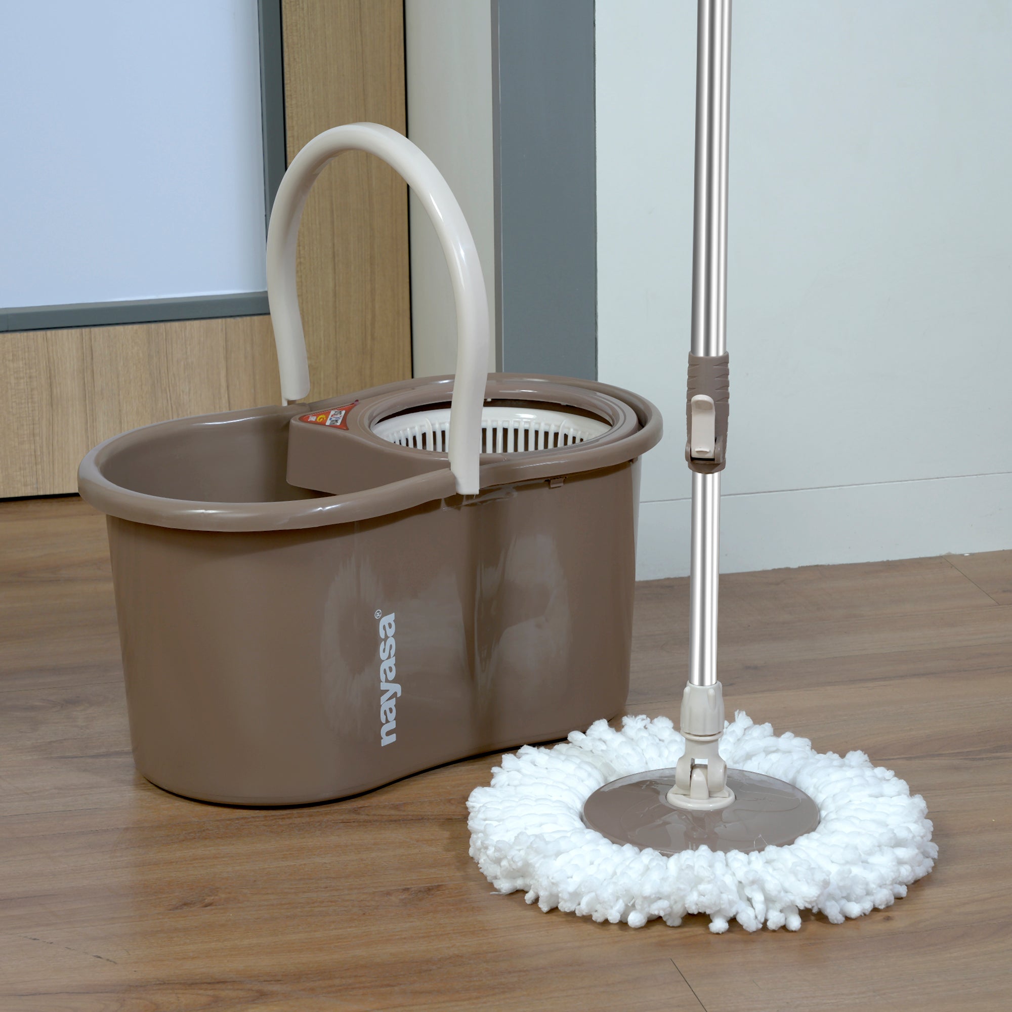 Easy Spin Mop Set Brown