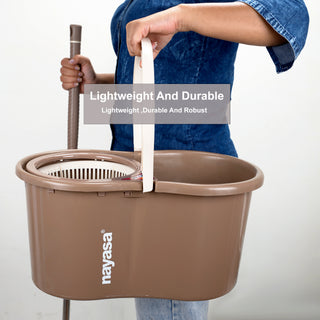 Easy Spin Mop Set Brown