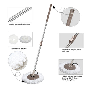 Easy Spin Mop Set Brown