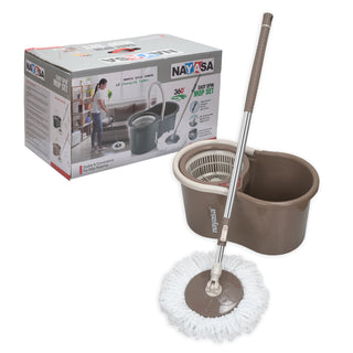 Easy Spin Mop Set Brown