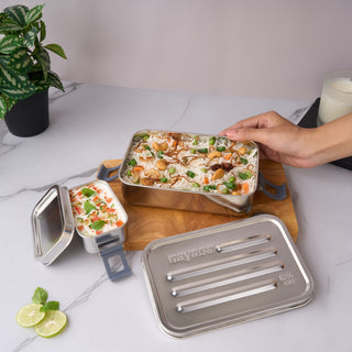 Zion Lunch Box, Grey 900 ml