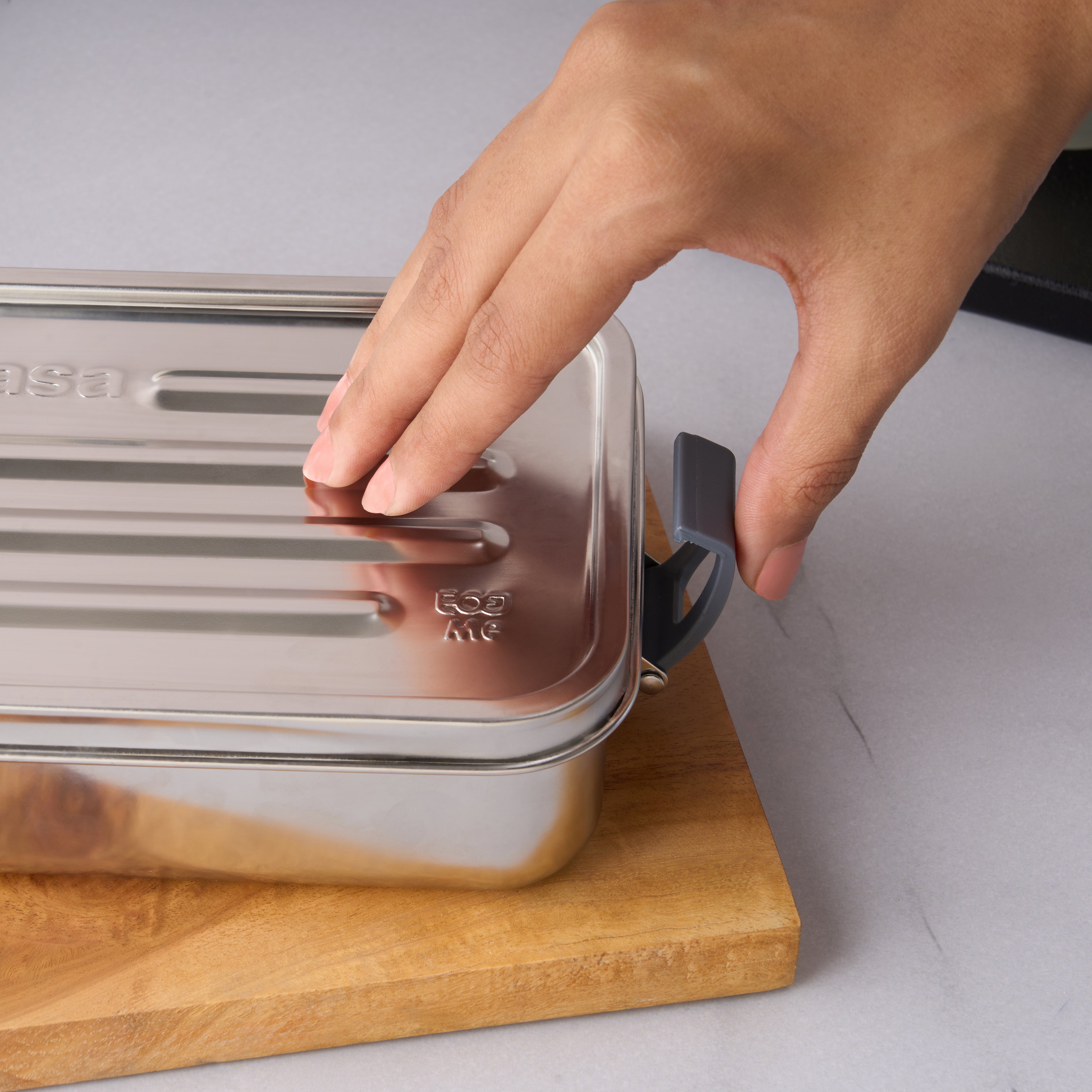 Zion Lunch Box, Grey 900 ml