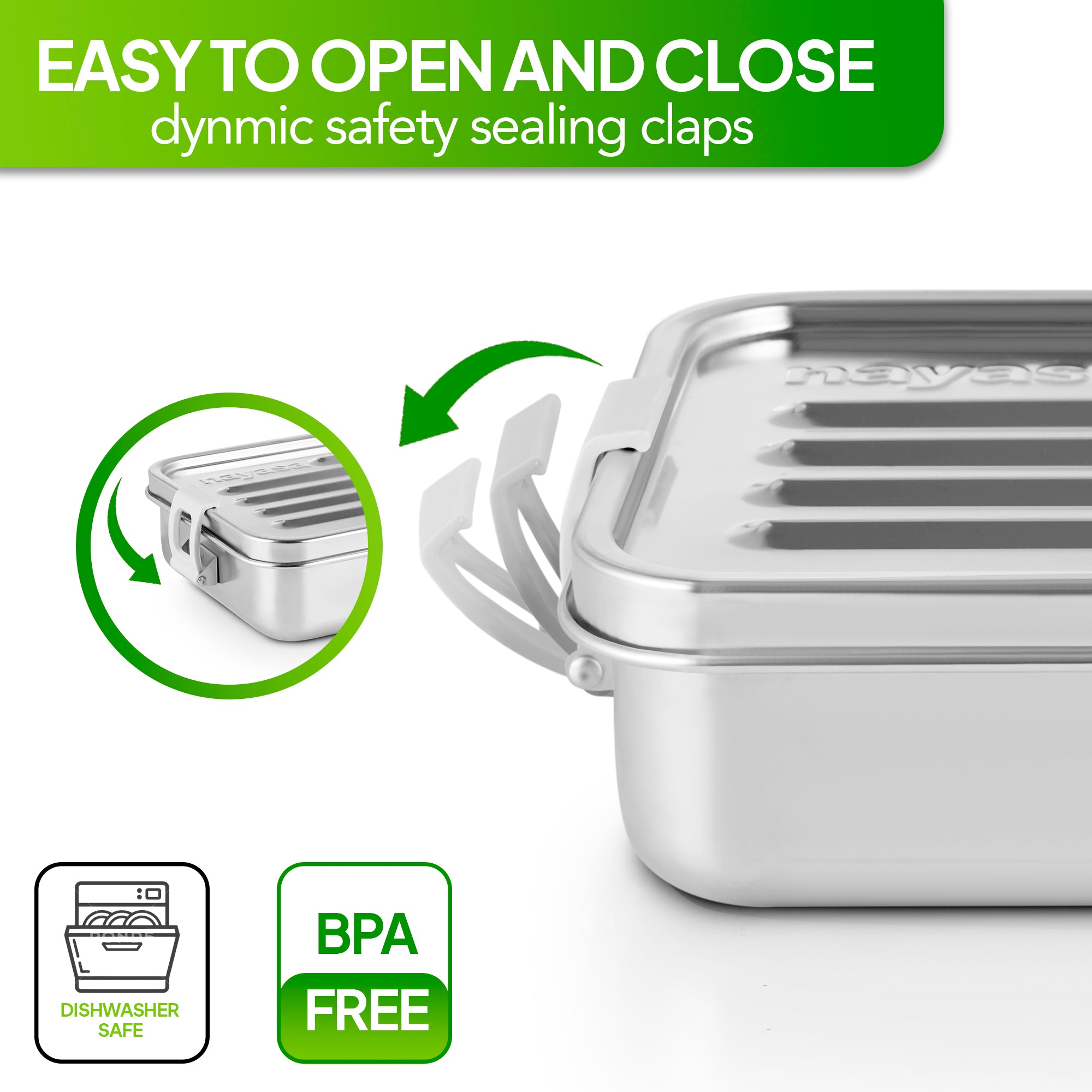 Zion Lunch Box, Grey 900 ml