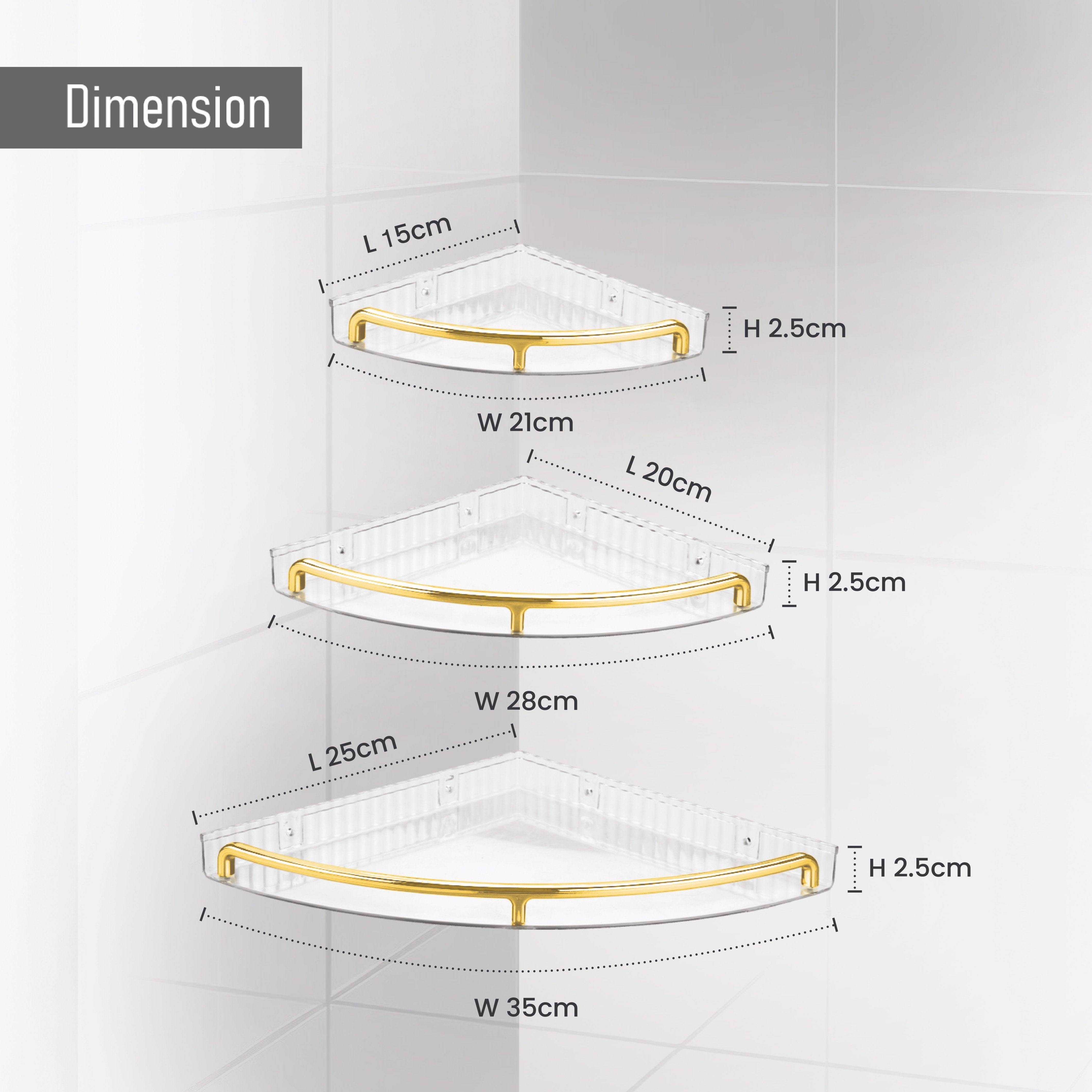 Sticky Corner Rack Golden
