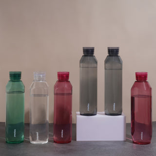 Space Plastic Water Bottle 1150 Ml Multicolour / Set of 6