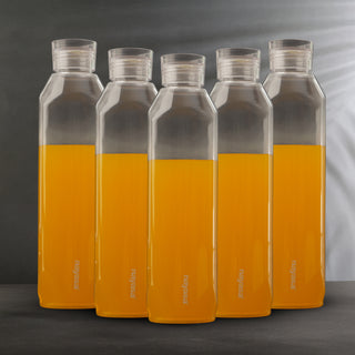 Space Plastic Water Bottle 1150 Ml Clear / Set of 6