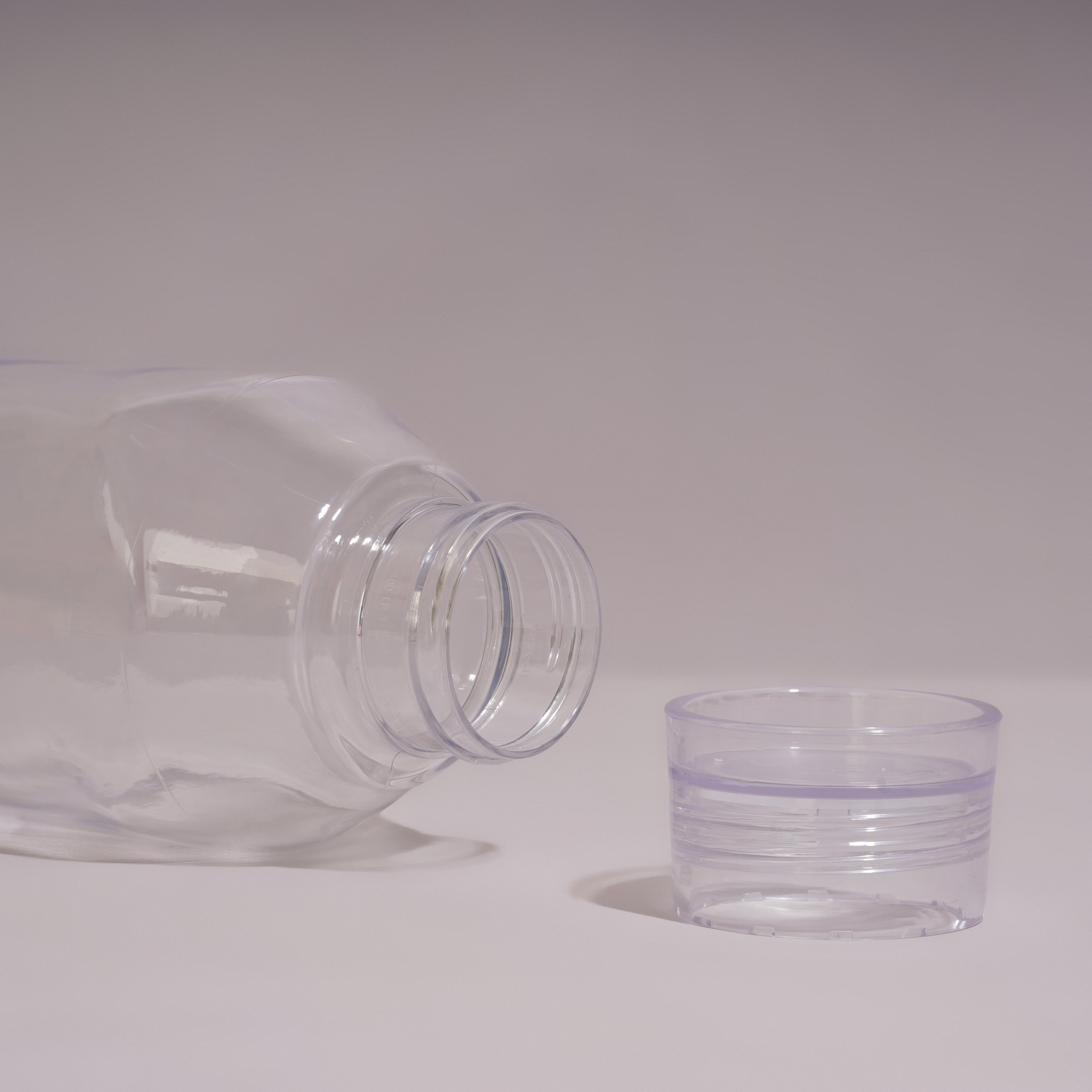 Space Plastic Water Bottle 1150 Ml Clear / Set of 6