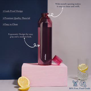 Space Plastic Water Bottle 1150 Ml Multicolour / Set of 5