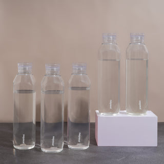 Space Plastic Water Bottle 1150 Ml Clear / Set of 5