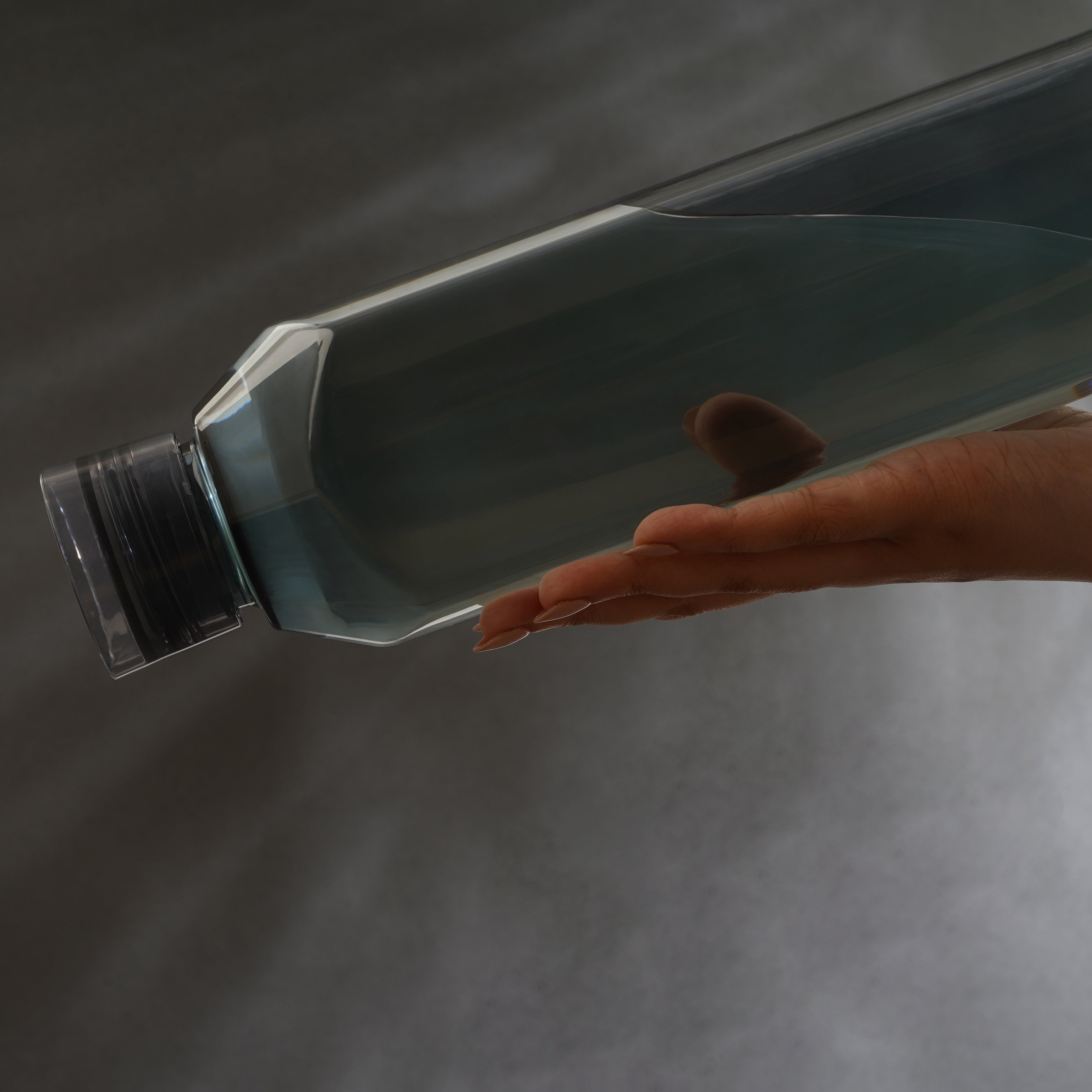 Space Plastic Water Bottle 1150 Ml Grey / Set of 5