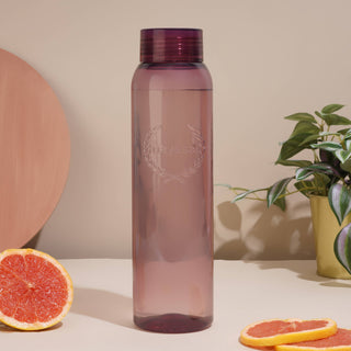Clarity Plastic Water Bottle, 1000 ml Purple / Set of 6