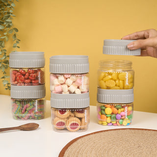 Refresh Food Storage Container Grey / 500 ml / Set of 6