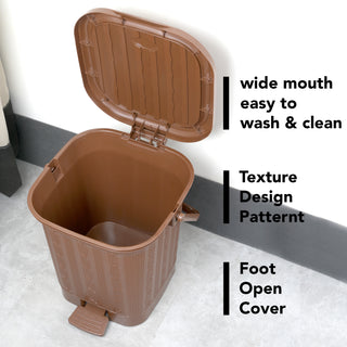 Mikado Waste Paper Without Inner Dustbin Brown / 12.6 Ltrs