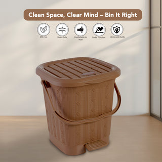 Mikado Waste Paper Without Inner Dustbin Brown / 12.6 Ltrs