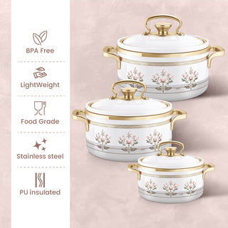 Rachel Casserole Small Set, 500ml, 1000ml, 1500ml