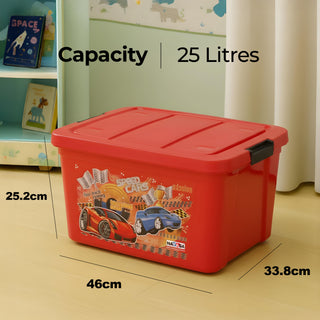 Multipurpose Storage Box For Kids with Lids & Wheels