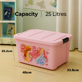 Multipurpose Storage Box For Kids with Lids & Wheels