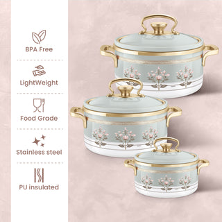 Rachel Casserole Big Set of 3, 1000, 1500, 2000 ML