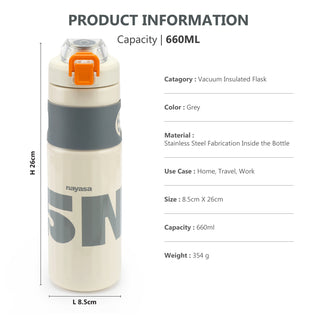 Move on Vacuum Flask, 660 ml White